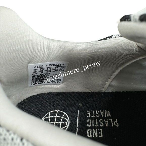 Adidas Swift Run 22 Leopard Cheetah Print Black White Running Shoes Size 6.5 - Picture 6 of 8